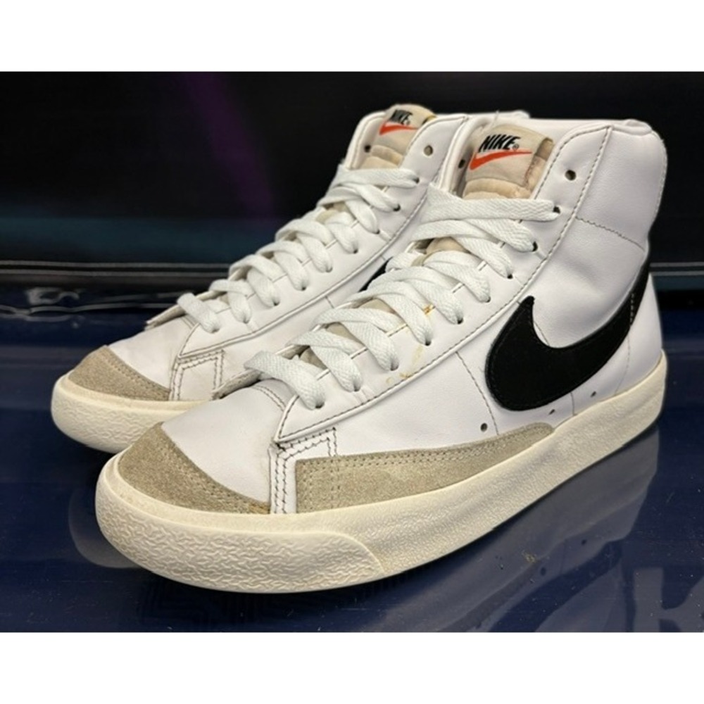 Nike Blazer Mid 77 White Black (2022) CZ1055-100 Womens sneakers size 8